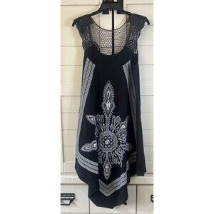 Ingear Dress Handkerchief Style Crochet Top Size Large/XL Asymmetrical Women’s